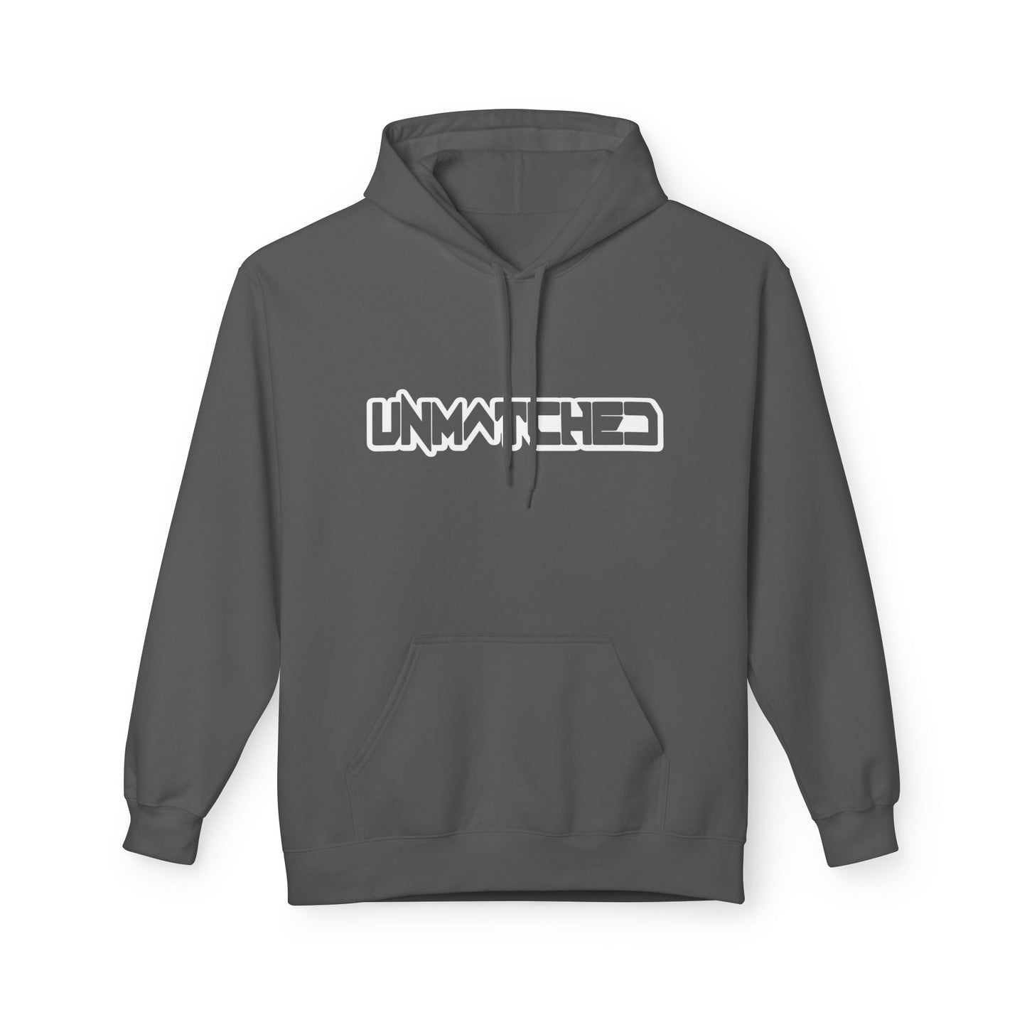 Unmatched Graphic Hoodie — Bold Streetwear Pullover (Black & Gray)